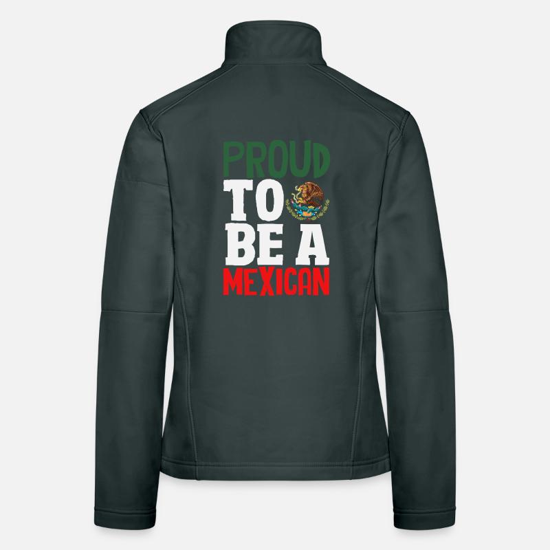 Mexico Pride & Home Mexican Mexico Flag Women's Softshell Jacket