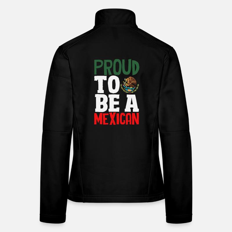 Mexico Pride & Home Mexican Mexico Flag Women's Softshell Jacket