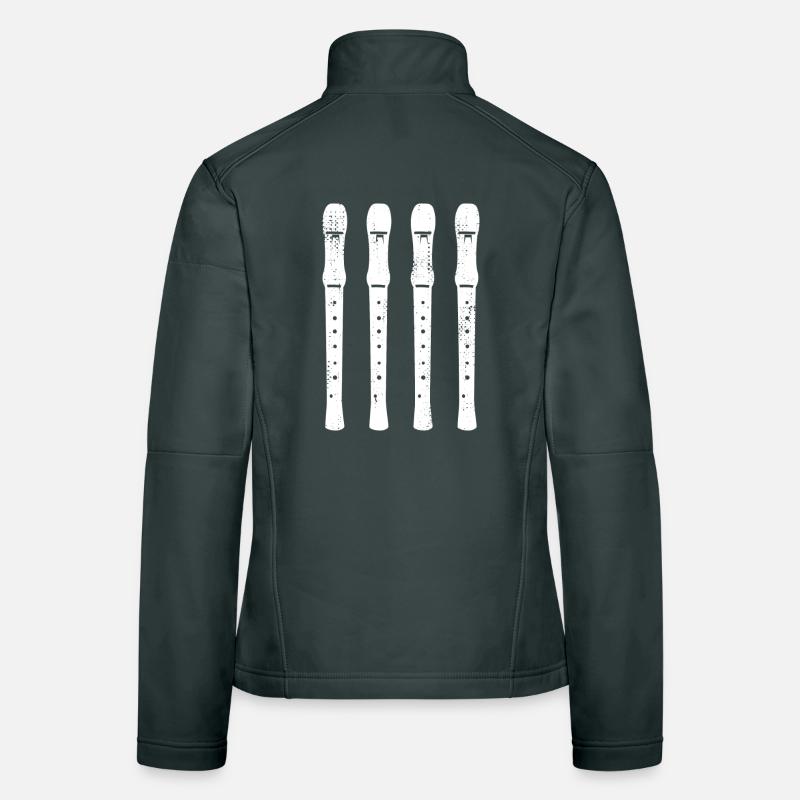Retro Flute Models Women's Softshell Jacket
