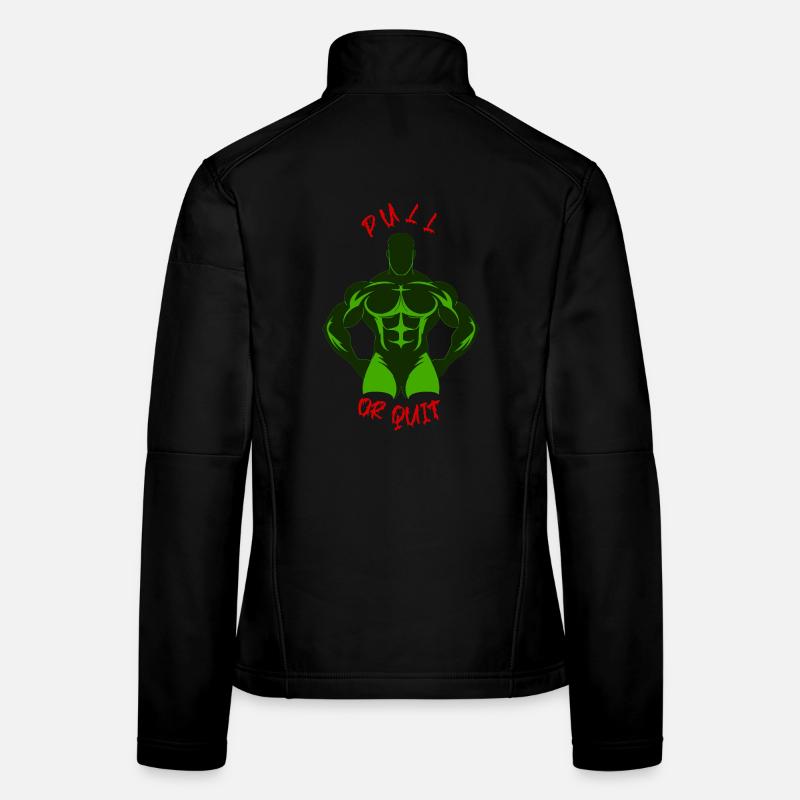 Tire ou abandonne Gym Warrior - Couleurs du drapeau du Maroc Veste en tissu softshell Femme