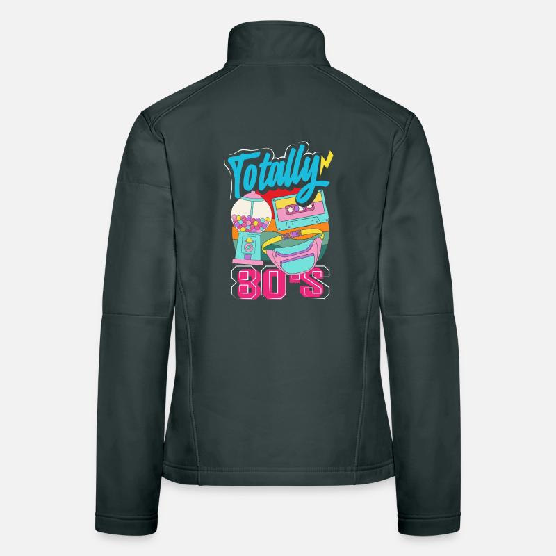 Retro Back to the 80s Vintage Design Women's Softshell Jacket
