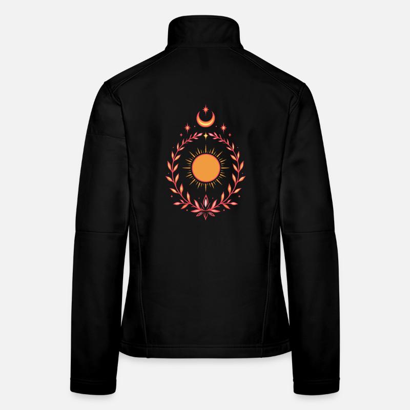 Mittsommer Sonne – Boho Litha Design Frauen Softshelljacke