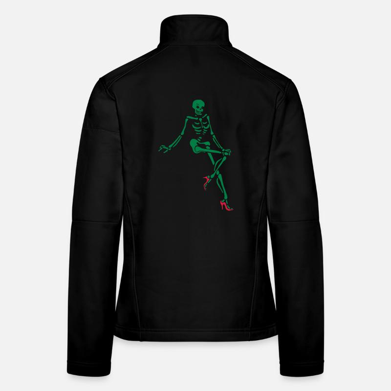 Pin up skeleton with high heels 2 Women's Softshell Jacket