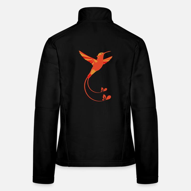 Fire colors Hummingbird - Women's Softshell Jacket - black