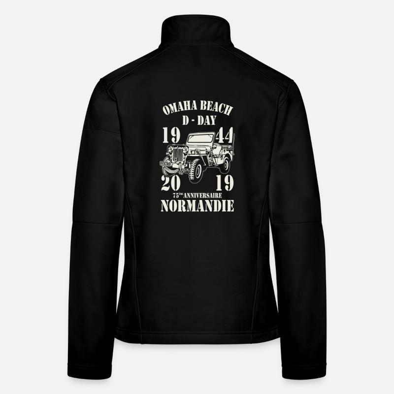 Omaha Beach D-Day 1944 - 2019 Veste en tissu softshell Femme