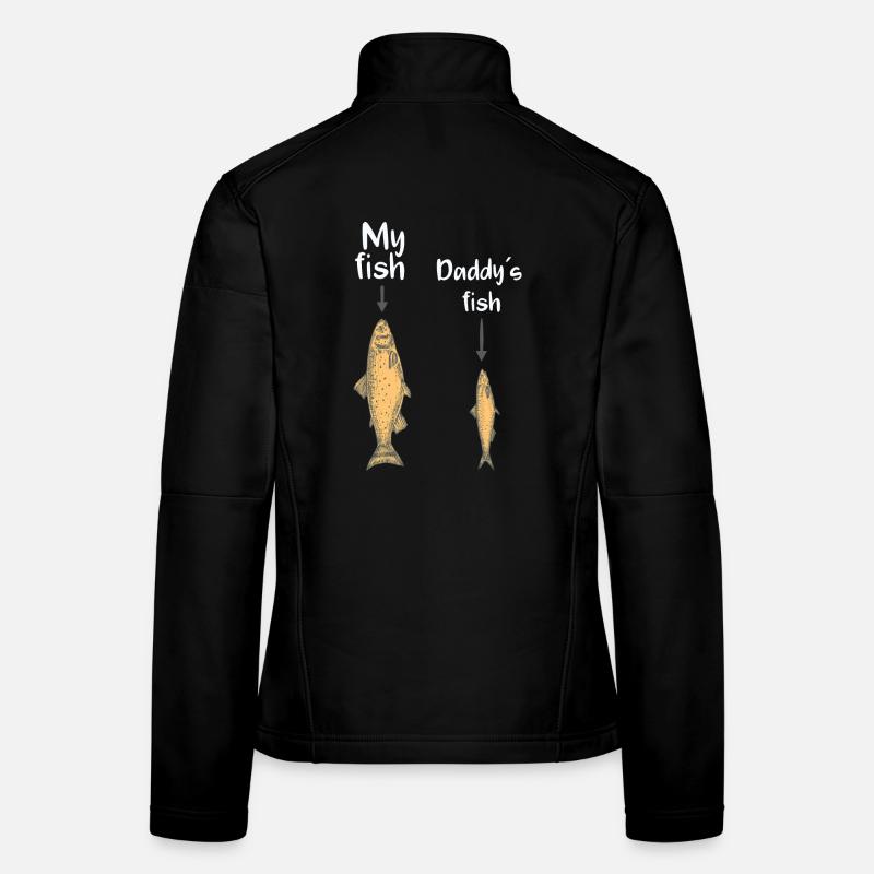 My fish, daddy’s fish Veste en tissu softshell Femme