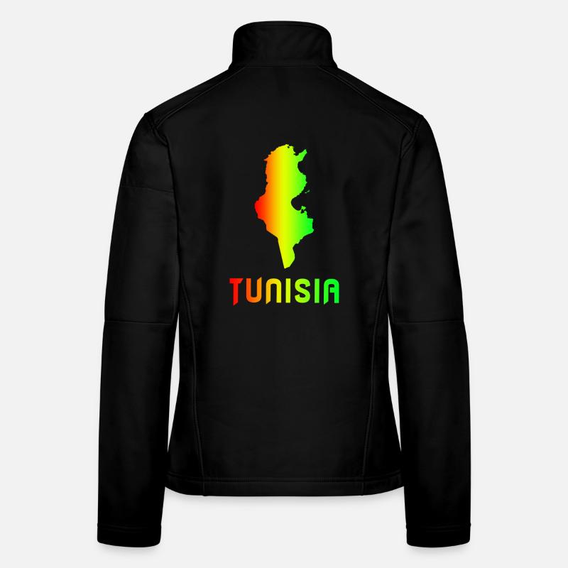 Tunisia Rainbow Maps Design / Gift Women's Softshell Jacket
