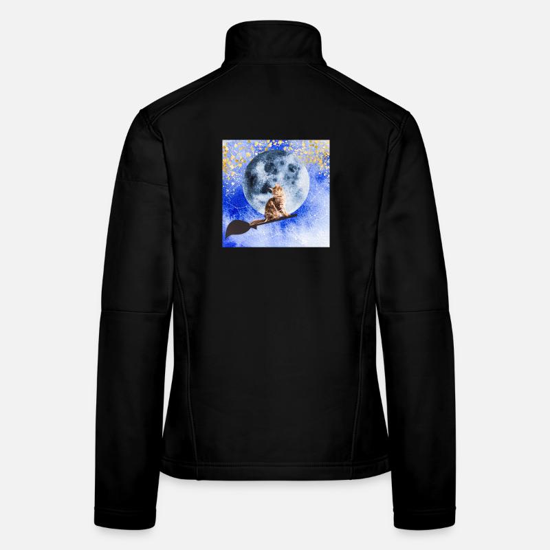 Chat sorcier Veste en tissu softshell Femme