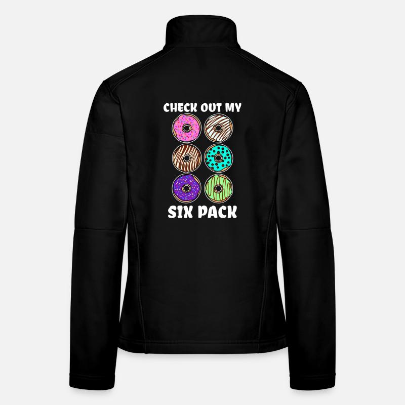 Funny statement donut candy snacking Women's Softshell Jacket