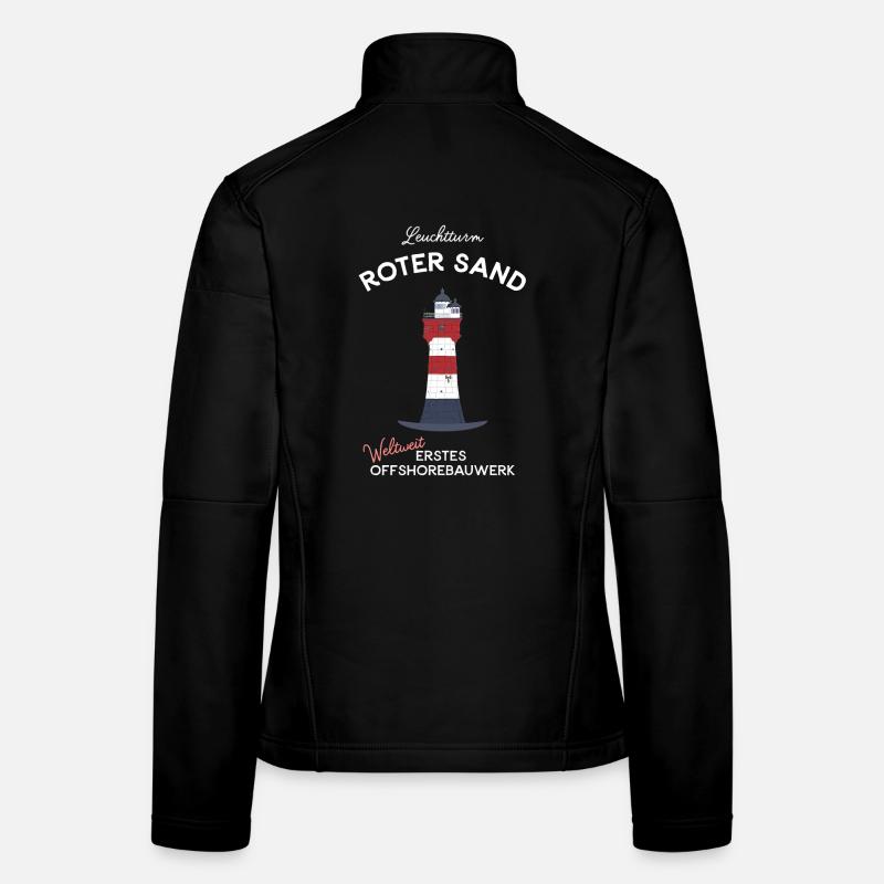Leuchtturm Roter Sand, Nordsee, Offshore Frauen Softshelljacke