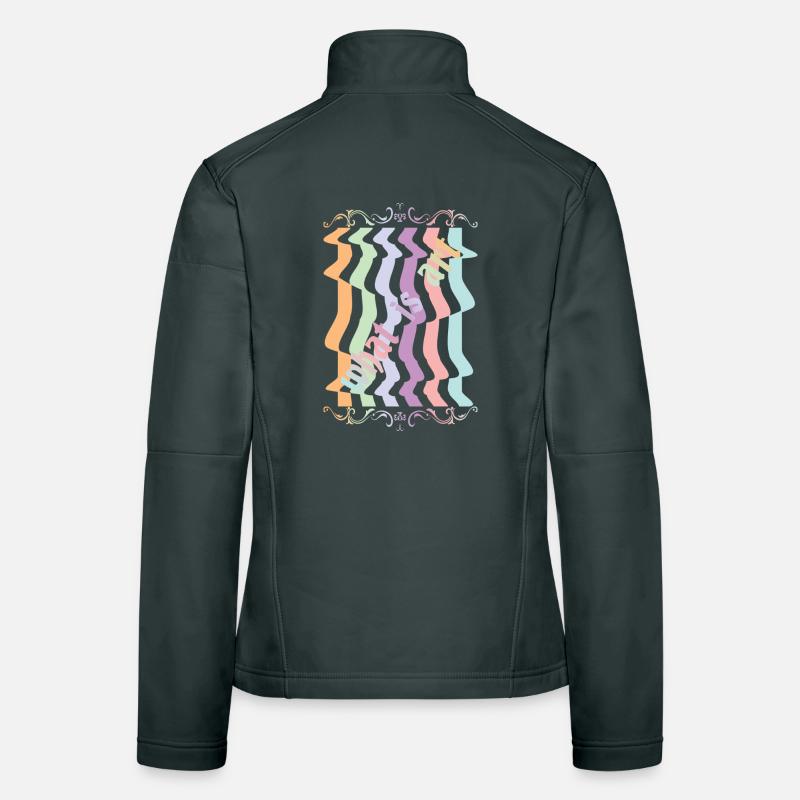 Abstract art Women's Softshell Jacket