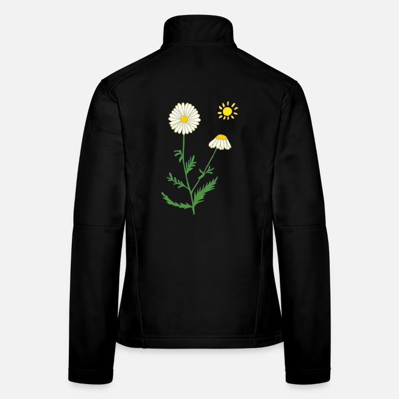 Chamomile with sun Women's Softshell Jacket