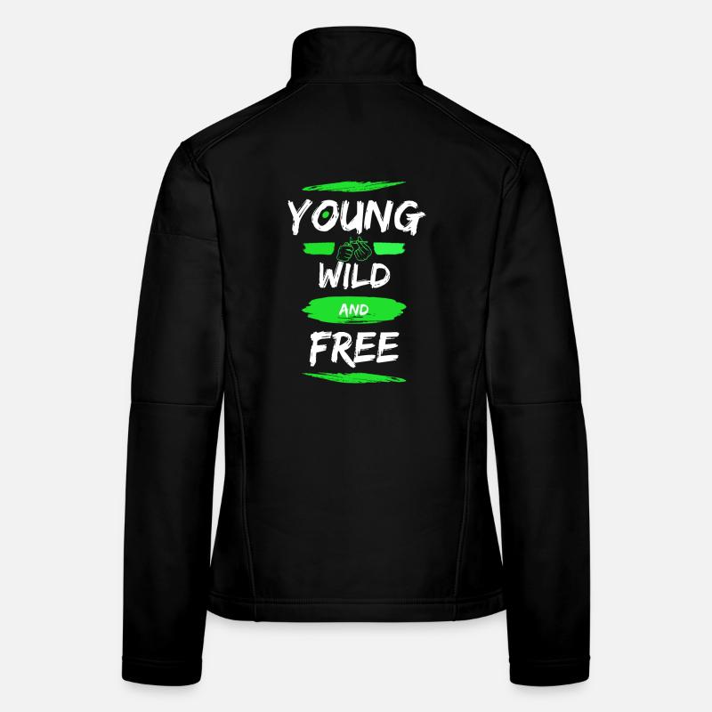 Jeune, sauvage et libre Veste en tissu softshell Femme