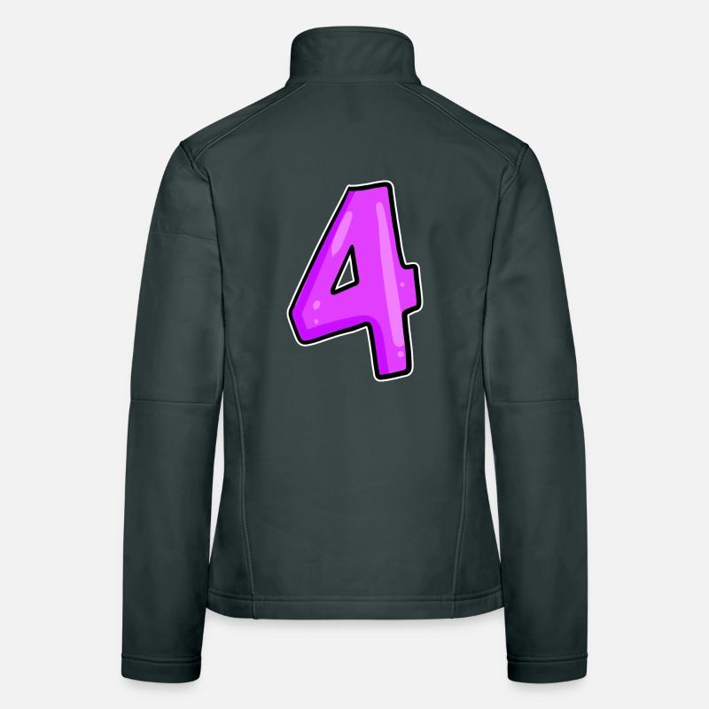 4 Pink Rosa Frauen Softshelljacke