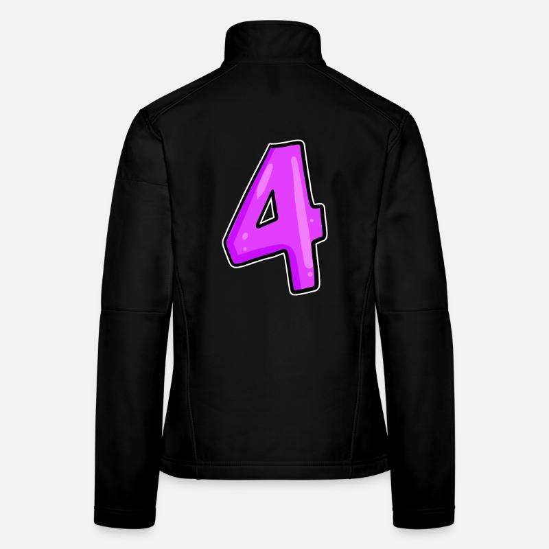 4 Pink Rosa Frauen Softshelljacke