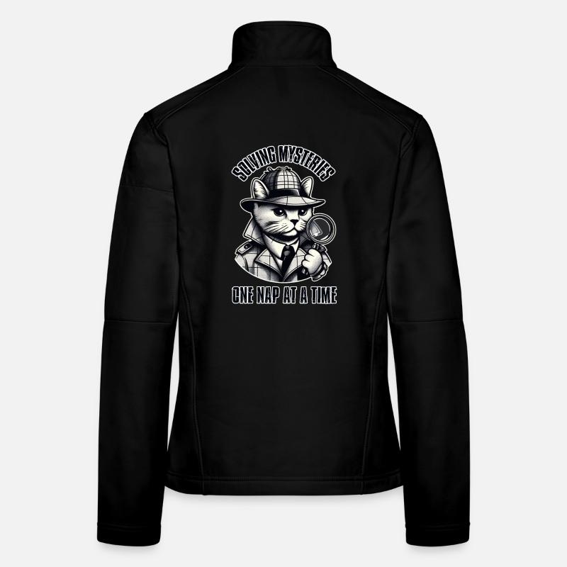Solving Mysteries, One Nap at a Time! Women's Softshell Jacket