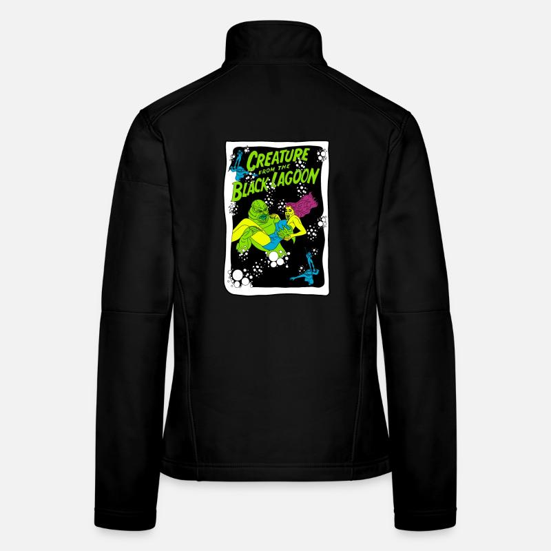 Creature from the Black Lagoon Illustration Women's Softshell Jacket