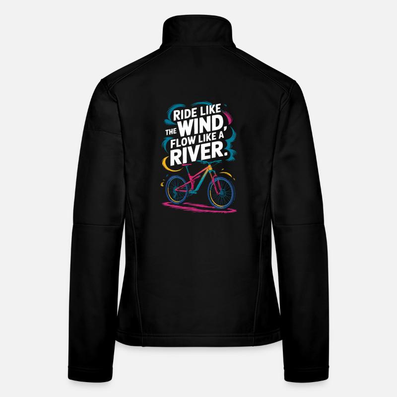 Inspirational Cycling Motivational Design Women's Softshell Jacket