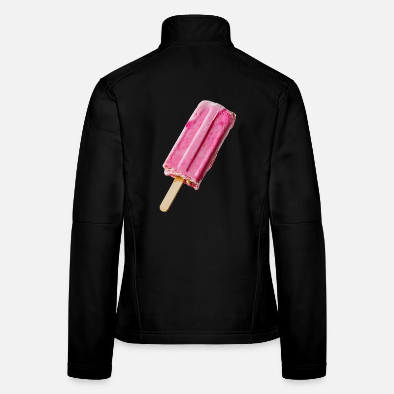 Pink cream at the STil - Women's Softshell Jacket - black