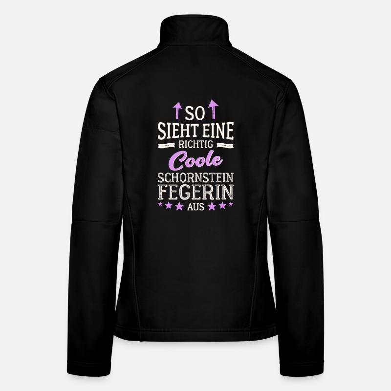 So sieht eine richtig coole Schornsteinfegerin aus Frauen Softshelljacke