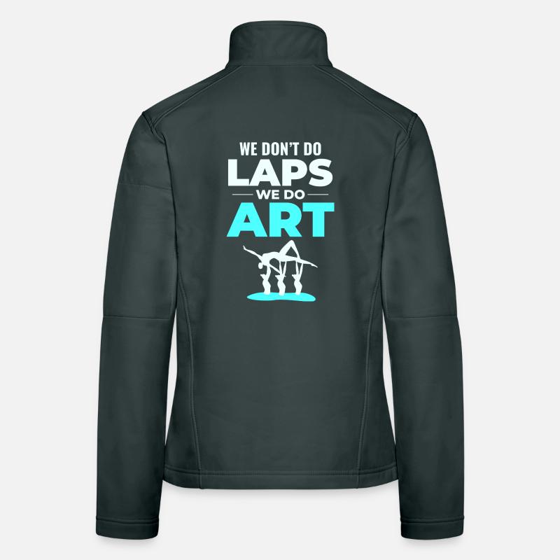 Dance Acrobat Illustration Synchronized Swimming Women's Softshell Jacket