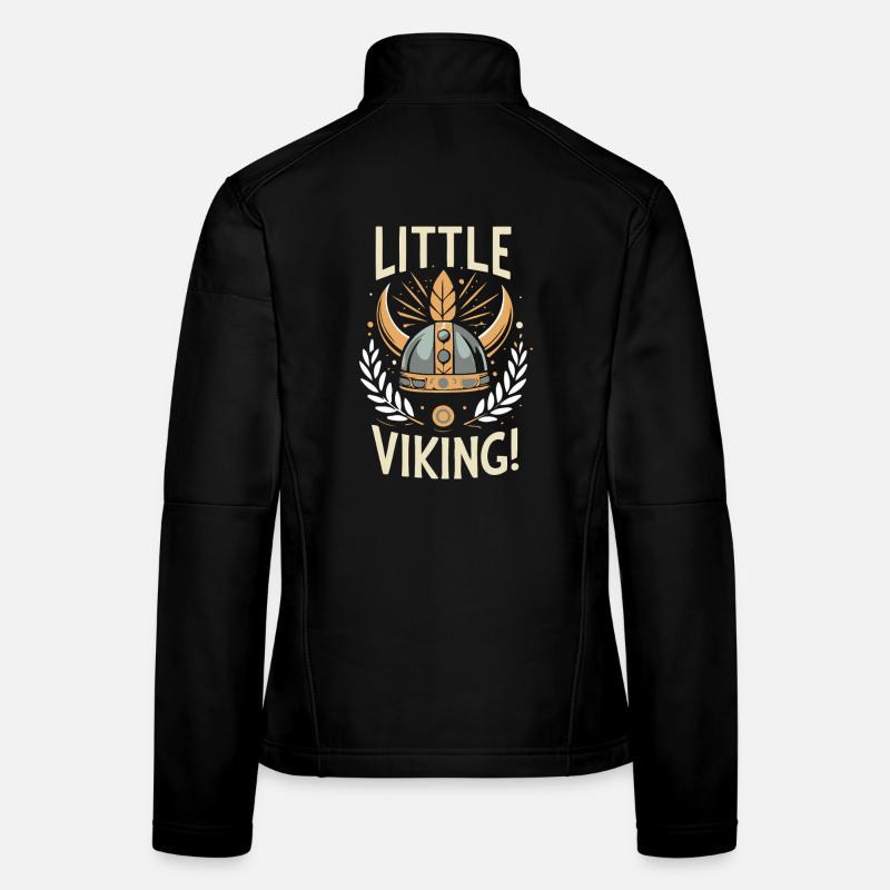 Kleiner gekrönter Wikinger Frauen Softshelljacke