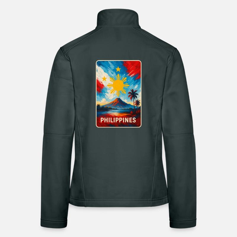 Philippines Flags Design Women's Softshell Jacket