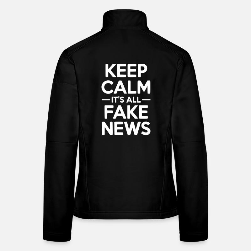 Restez calmes, ce sont toutes des fausses informations. Veste en tissu softshell Femme