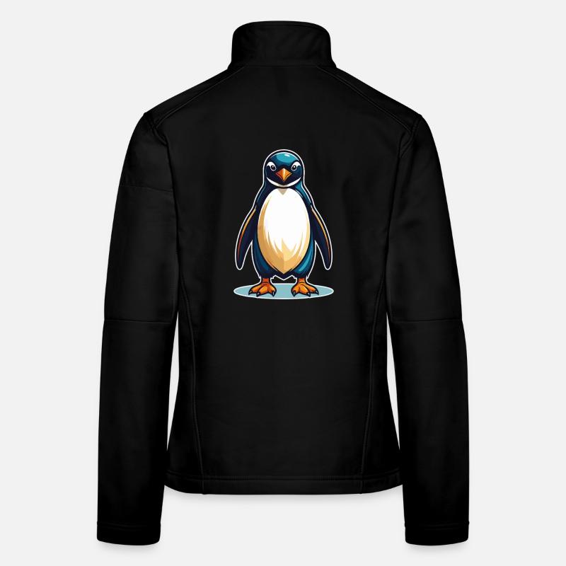 Cool Penguin – Mignon, effronté et sympathique Veste en tissu softshell Femme