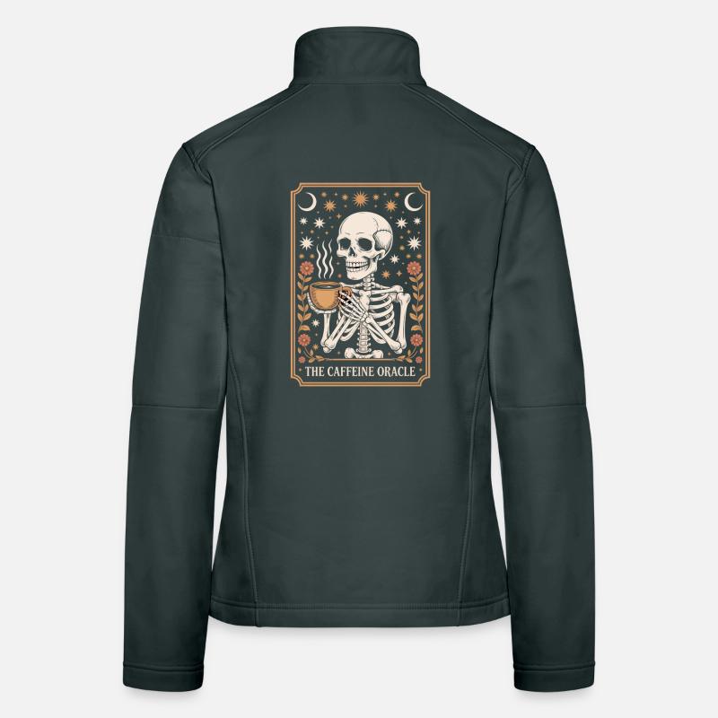 The Caffeine Oracle Coffee Oracle Tarot Women's Softshell Jacket