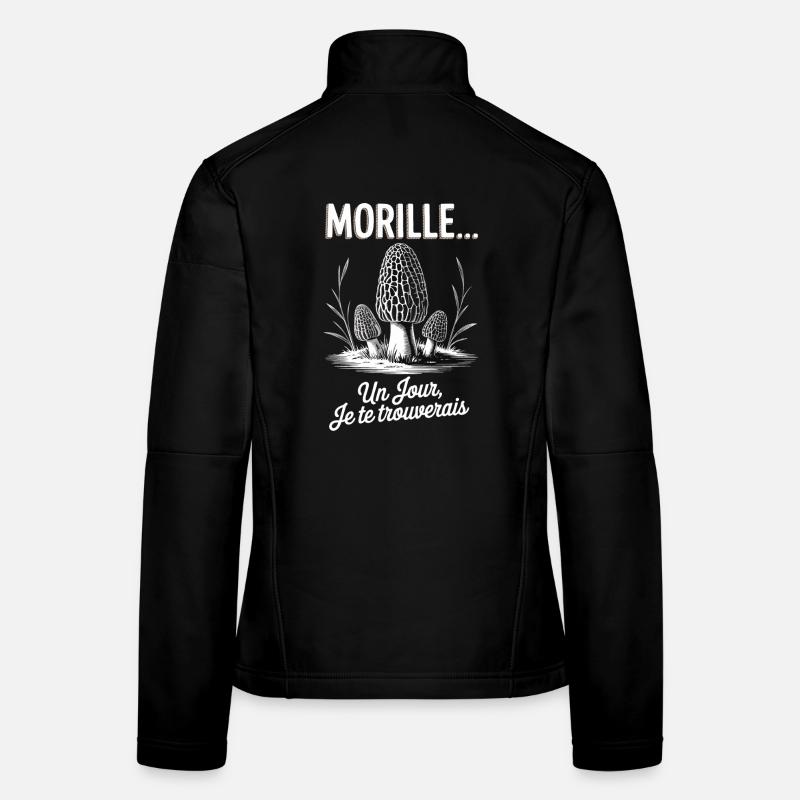 Morels Hunter Eines Tages werde ich dich finden - Frauen Softshelljacke - Schwarz