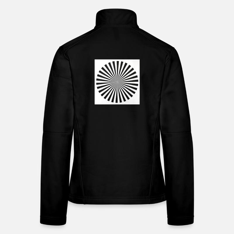 Radial Optical Illusion Women's Softshell Jacket