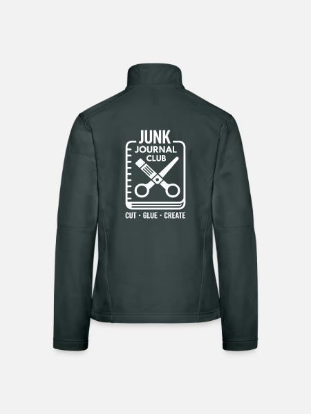 Junk Journal Club Cut Glue Create - Women's Softshell Jacket - black - Back