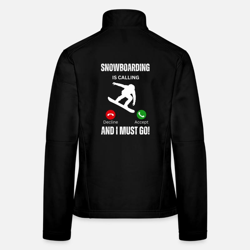 Snowboarden ruft und ich muss los. Frauen Softshelljacke