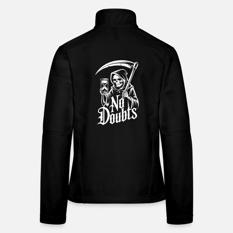 Faucheuse avec sablier – No Doubts Saying Gothic Veste en tissu softshell Femme