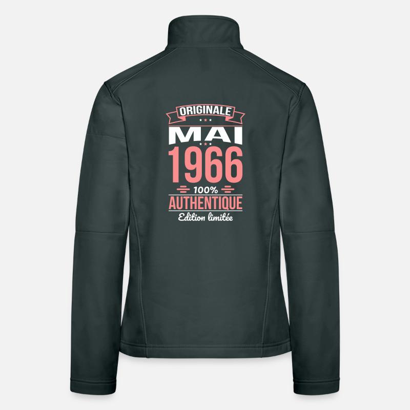Anniversaire 60 ans - Originale - Mai 1966 Veste en tissu softshell Femme