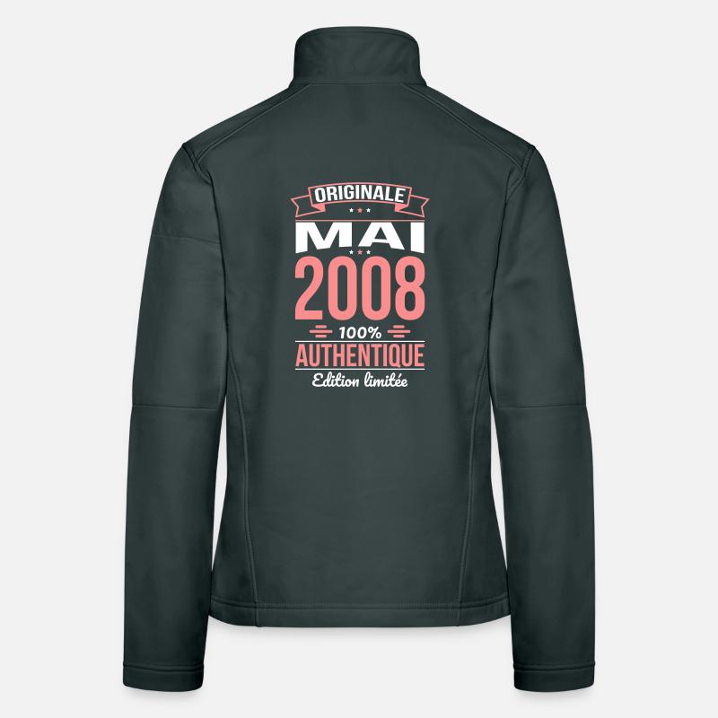Anniversaire 18 ans - Originale - Mai 2008 Veste en tissu softshell Femme