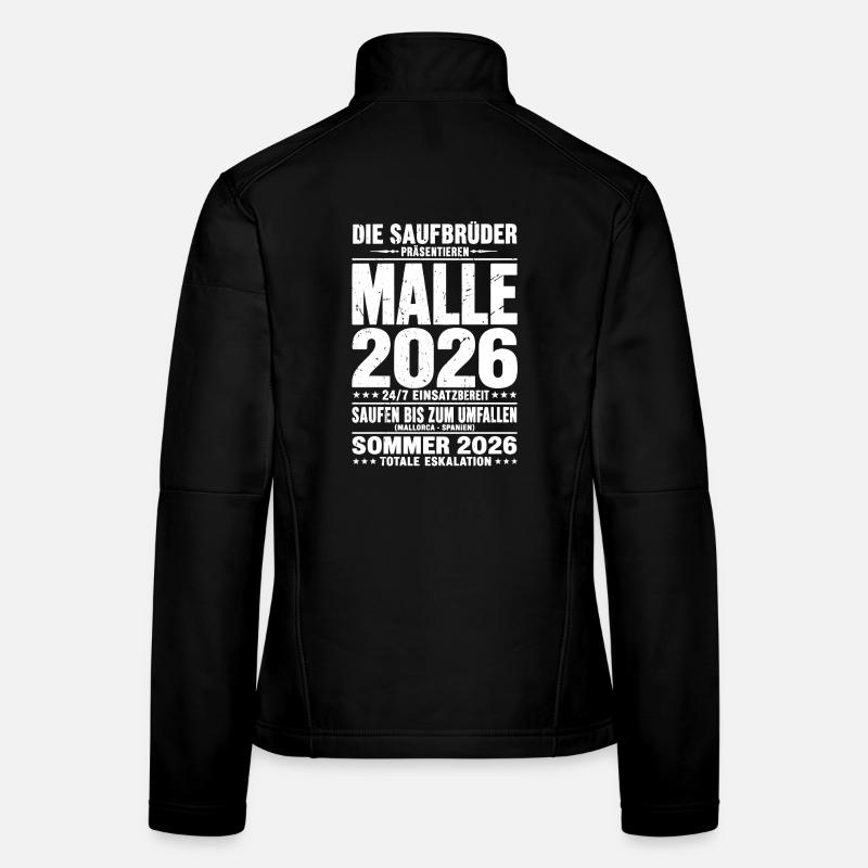 Malle 2026 Die Saufbrüder 24/7 einsatzbereit Frauen Softshelljacke