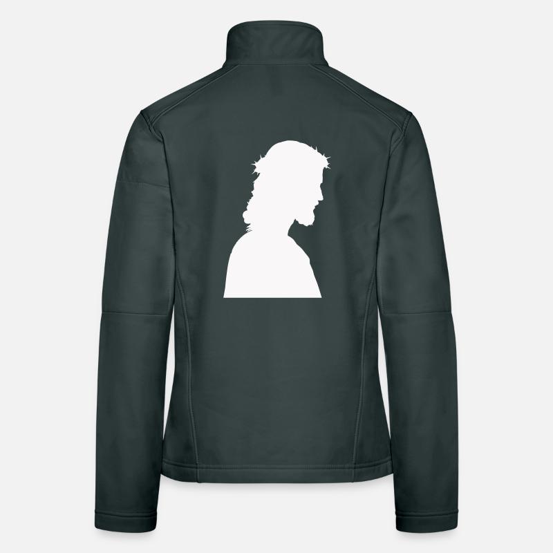 Silhouette de Jésus-Christ Veste en tissu softshell Femme