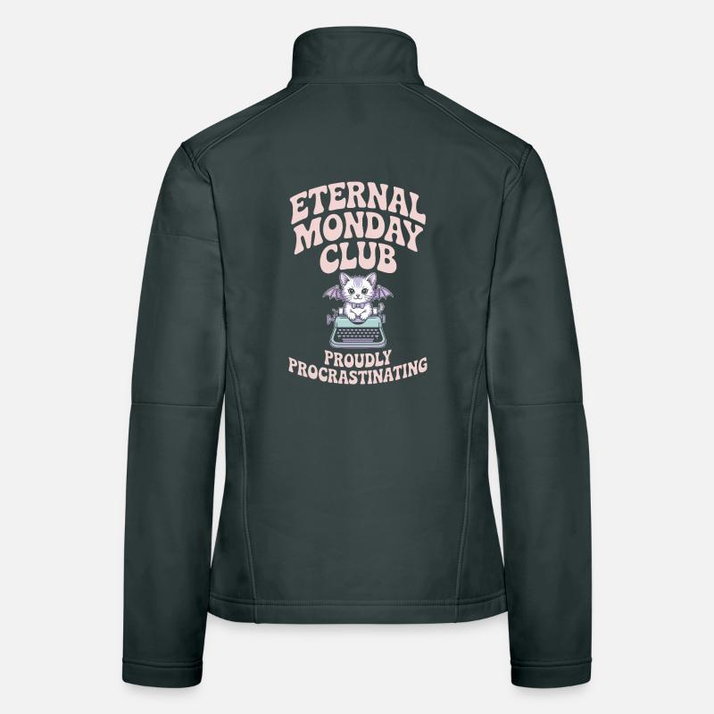 Le Club du Lundi Éternel procrastine Veste en tissu softshell Femme