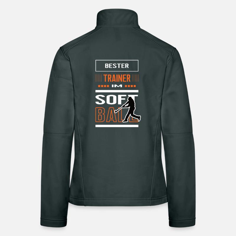 Best Softball Coach Softball Trainer Training Women's Softshell Jacket