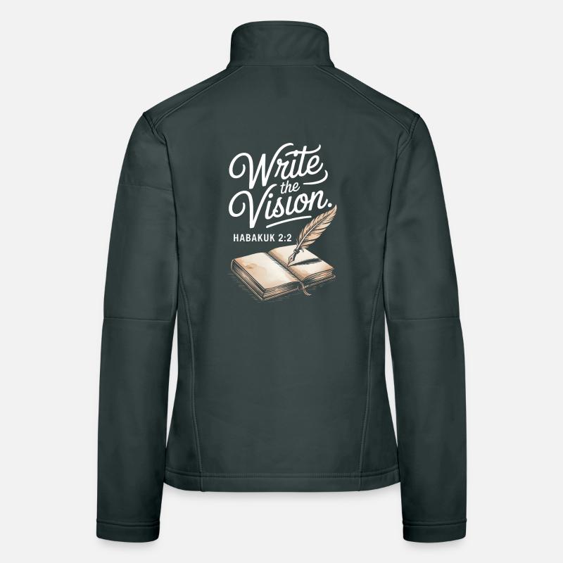 Write the Vision Bible Art Women's Softshell Jacket