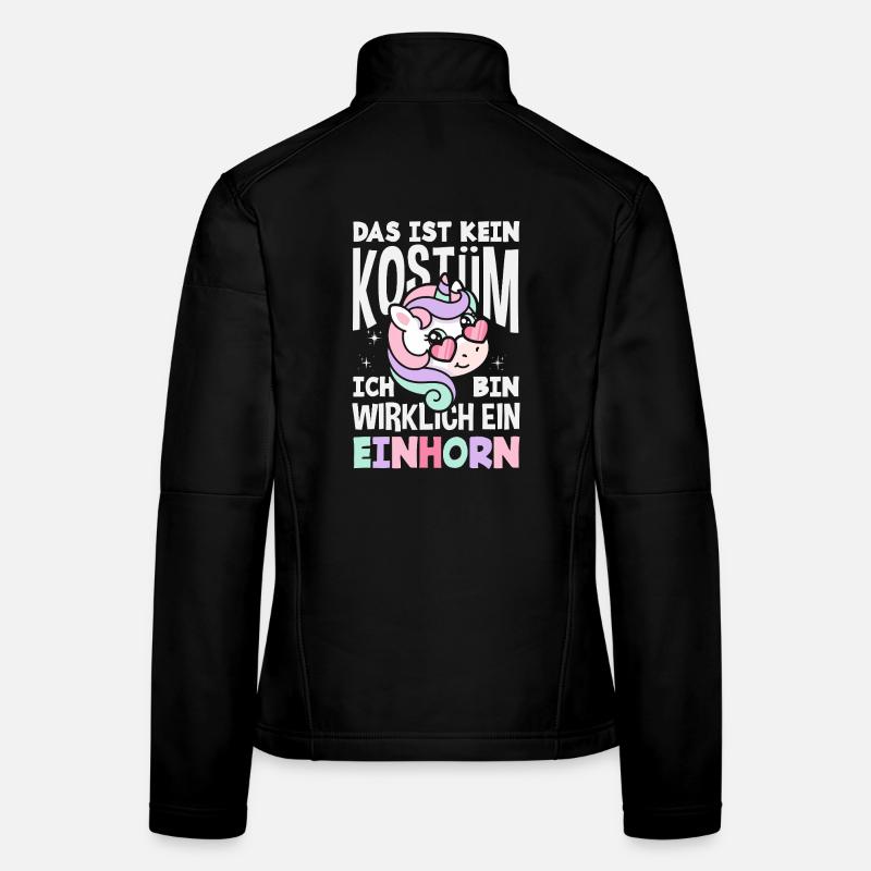 Kein Kostüm Bin Wirklich Ein Einhorn Fasching Frauen Softshelljacke