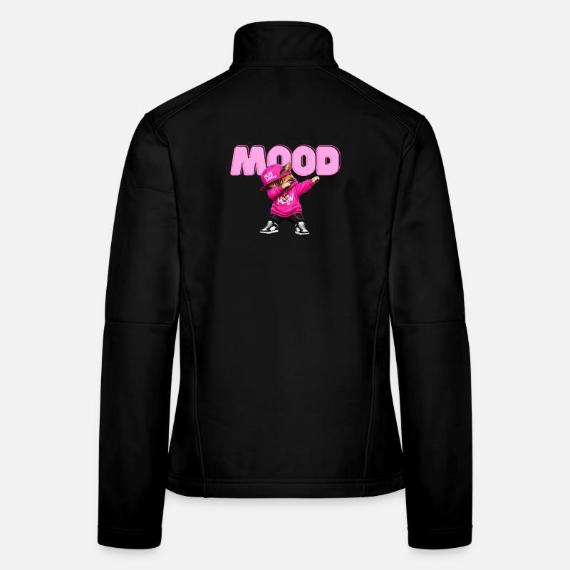 Mood Katze - Frauen Softshelljacke - Schwarz