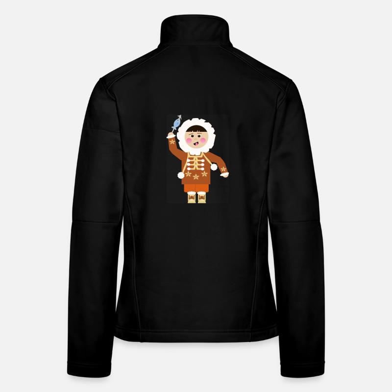 eskimo - Frauen Softshelljacke - Schwarz