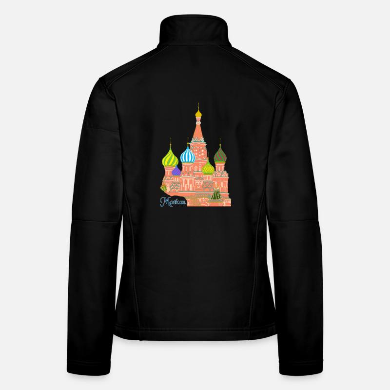 Moskau Basilius Kathedrale - Frauen Softshelljacke - Schwarz