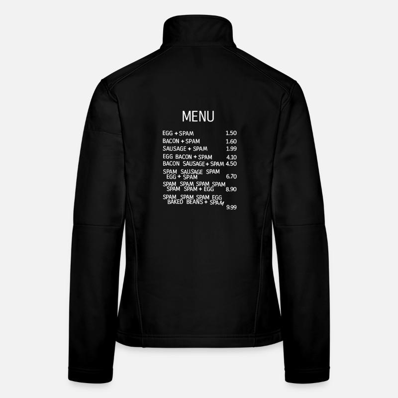 Besonders absurde Speisekarte Frauen Softshelljacke