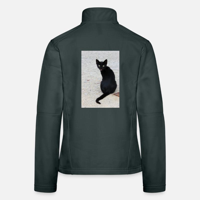 Cat black Women's Softshell Jacket