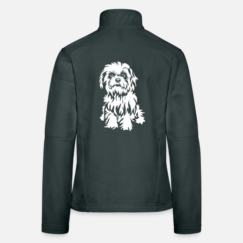 Bichon Havanais "Black Edition" Veste en tissu softshell Femme