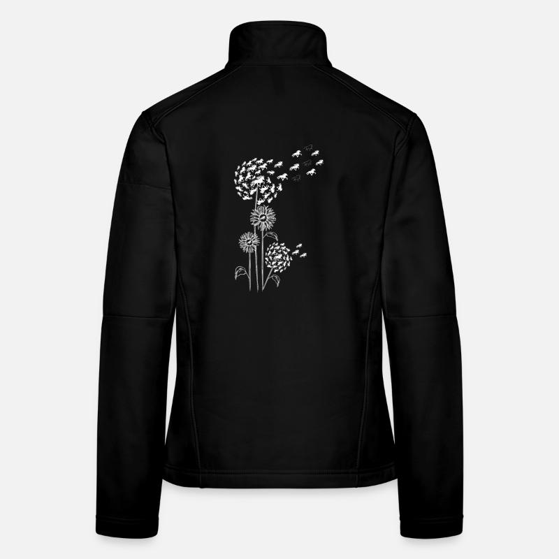 Pissenlit à la fleur et Tölt White Veste en tissu softshell Femme
